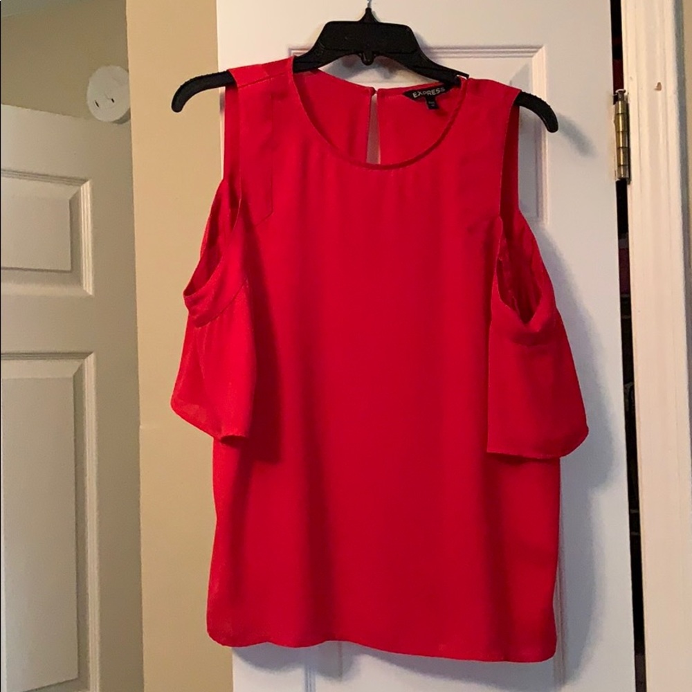 Express cold shoulder top